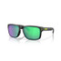 Oakley Men's Holbrook Court Collection sunglasses in matte black with Prizm Road Jade lenses