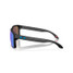 Oakley Men's Holbrook XXL sunglasses in matte black with Prizm Sapphire lenses, side view.