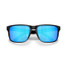 Oakley Men's Holbrook XXL sunglasses in matte black with Prizm Sapphire lenses folded