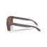 Oakley Men's Holbrook XXL Polarized Sunglasses in woodgrain with Prizm Tungsten lenses, side view.
