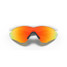 Oakley Men's M2 Frame XL sunglasses in polish white with fire iridium lenses, folded view.