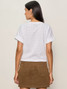 Sanctuary Women's Eyelet All Day Tie Tee in White