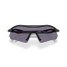 Oakley Men's Radar EV Sunglasses in matte black with Prizm grey lenses, back view
