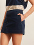 Sanctuary Women's Mila Mini Skirt in Navy Blazer