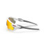Oakley Men's Radar EV Path sunglasses in polished white with Prizm Ruby lenses, side view.