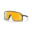 Oakley Men's Sutro sunglasses in matte carbon with Prizm 24K lenses, angled view