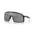 Oakley Men's Sutro Sunglasses in polish black with Prizm black lenses, tilted view