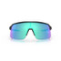 Oakley Men's Sutro Lite sunglasses in matte black with Prizm Sapphire lenses, front view.