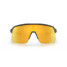 Oakley Men's Sutro Lite sunglasses in matte carbon with Prizm 24K lenses, front view angle.