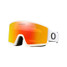 Oakley Men's Target Line M snow goggles in matte white with fire iridium lens