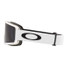 Oakley Men's Target Line M Snow Goggles in matte white and dark grey, side view