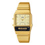 Casio Vintage AQ800EG-9A Analog-Digital Watch in gold tilted view