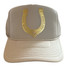 House of Shan Lucky In Love Trucker Hat in red and white colorway