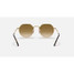 Ray-Ban Jack sunglasses in gold frame with brown gradient lenses, back view