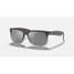 Ray-Ban Justin Classic sunglasses in rubber grey with silver mirror lenses