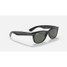 Ray-Ban New Wayfarer Classic Sunglasses in gloss black with crystal green lenses