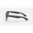 Ray-Ban New Wayfarer Classic sunglasses in gloss black with crystal green lenses, side view