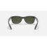 Ray-Ban New Wayfarer Classic sunglasses matte black with green lens back view