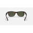Ray-Ban New Wayfarer Classic sunglasses in tortoise with green lenses, back view