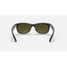 Ray-Ban New Wayfarer sunglasses in matte black with blue flash lenses, back view