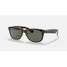 Ray-Ban New Wayfarer Classic tortoise sunglasses with green polarized lenses