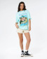 Rip Curl Women's 5 Star Heritage Tee light sea blue full