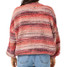 O'Neill Women's Bayou Striped Sweater Bayou Chocolate back view