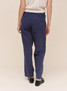 Bella Dahl Women's Porkchop Darted Knee Pants Deep Cobalt back view