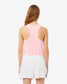 Lacoste Women's Sport Slim Fit Racerback Tank Top in Flamingo Pink