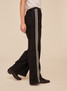 Bella Dahl Women's Side Stripe Trouser Jeans vintage black side view