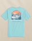 Southern Tide Sunset Boat Tee Shore Blue Back