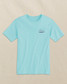 Southern Tide Sunset Boat Tee Shore Blue Front