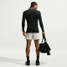 Nike Men's Unlimited Dri-FIT Shorts Lt Orewood Brown/Black back view