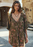 Spell Swan Lake Tunic Dress Sage seaming detail