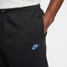 Nike Men's Club Open Hem Fleece Pants Black/White detail zoom