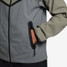 Nike Men's Tech Dri-FIT Windrunner Jacket Smoke Grey/Light Army/Total Orange side view