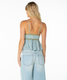 Roxy Coastal Sun Tank Top Oil Green Solar Floral back view