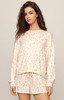 Z Supply PJ Soft Leo Longsleeve Top Sandstone front view