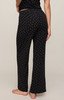 Z Supply Women's PJ Luxe Dot Pants black back view