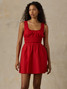 Faherty Coastal Sunseeker Mini Dress Sunseek Tango Red front