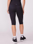 Thrive Societe Women's High Rise Pedal Pusher Leggings Pedal Black Back