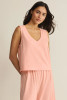 Z Supply Women's Sloane V-Neck Cotton Jersey Tank Top in Bellini