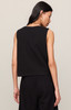 Z Supply Women's Sloane V-Neck Cotton Jersey Tank Top in True Black