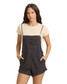 Billabong Women's Wild Pursuit Overalls Off Black front view