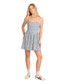 Billabong Lil Florals Mini Dress Blue Smoke Full