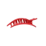 Teleties Medium Flat Shooting Star Hair Clip in Red detail view