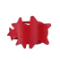 Teleties Large Flat Shooting Star Hair Clip in Red