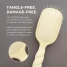Teleties Detangler Hair Brush for Medium Hair in Tan handle detail