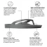 Archies Footwear Men's Arch Support Flip Flops Charcoal specs detail