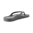 Archies Footwear Men's Arch Support Flip Flops Charcoal reverse view